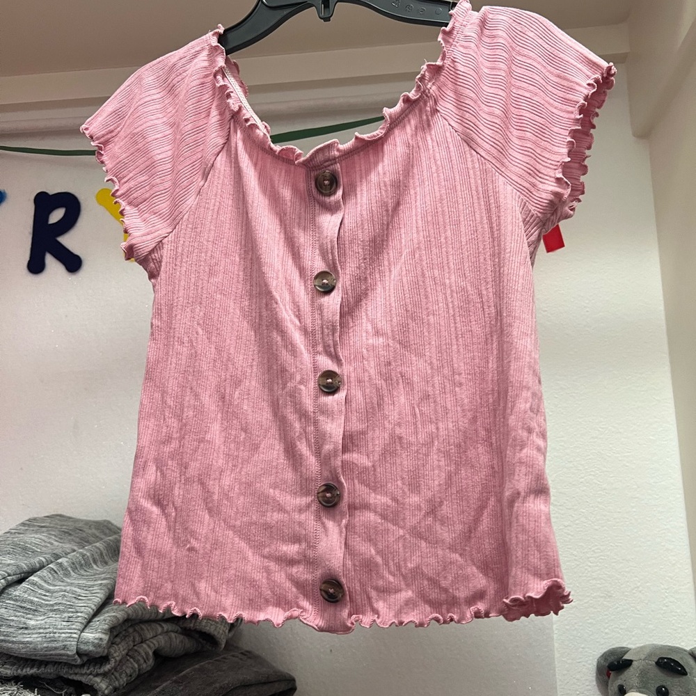 Pink crop top